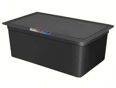 Гастроемкость 1/1 h=200 мм. 530*325 мм. 26,5 л. п/п черная