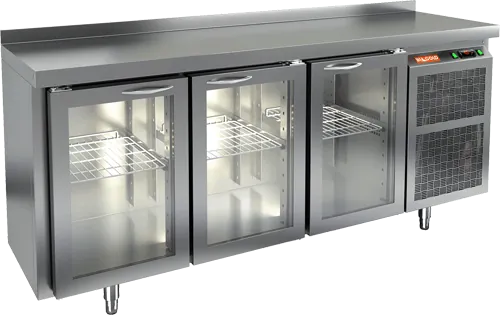 Стол с холодильным шкафом со стекл. двер. Hicold BNG 111 HT (R290)