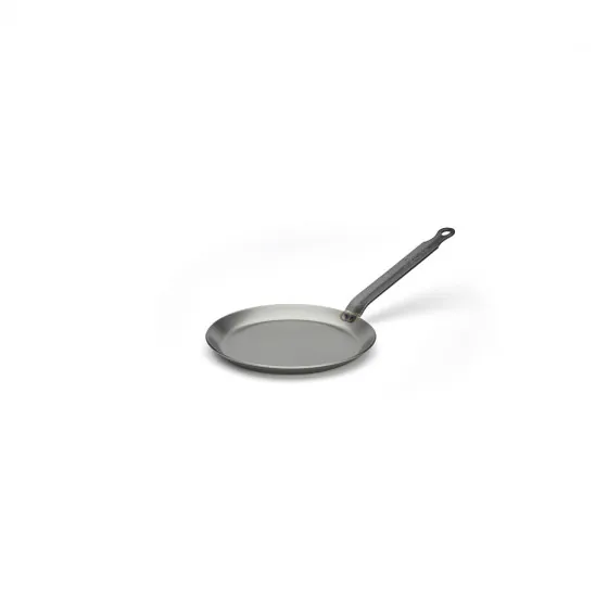 Сковорода для блинов d=18 см. h=1,5 см. 0,35 л. белая сталь (индукция) Carbone Steel De Buyer (5120.18)