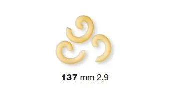Рабочие органы и насадки Форма LA MONFERRINA для P6/P12 GRAMIGNA 2,9 MM 137 бронза