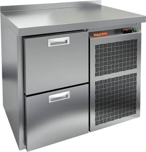 Столы холодильные СТОЛ С ХОЛОДИЛЬНЫМ ШКАФОМ HICOLD GN 2 BR2 TN (R290)
