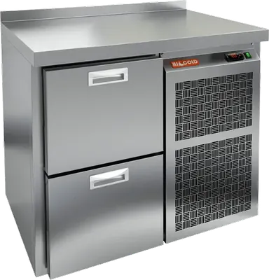 Столы холодильные СТОЛ С ХОЛОДИЛЬНЫМ ШКАФОМ HICOLD GN 2 BR2 TN (R290)