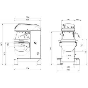 Миксер планетарный Rollmatic B60