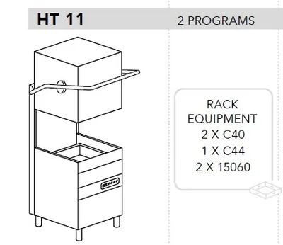 Купольные посудомоечные машины МАШИНА ПОСУДОМОЕЧНАЯ DIHR HT 11 1Ф