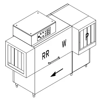 Конвейерные посудомоечные машины МАШИНА ПОСУДОМОЕЧНАЯ DIHR RX 184 LC DX+DDE+HR10+DR69