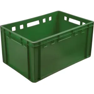 Ящики и лотки Ящик L 60см w 40см h 30см прямой сплошной Тара 210 зеленый