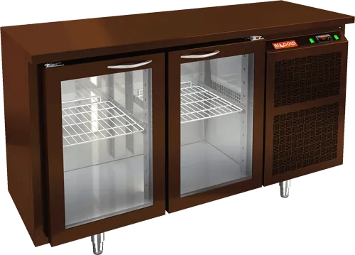 Стол с холодильным шкафом со стекл. двер. Hicold BNG 11 HT BAR (R290)