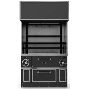 Гриль на углях Grillvett Bronx I Robata Hood 1300 RAL 9005