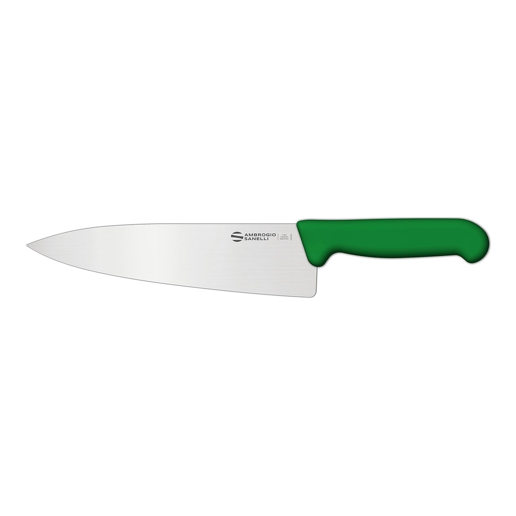 Нож Sanelli Ambrogio серии Supra Colore, SC49020G, кухонный 200 мм, зеленый