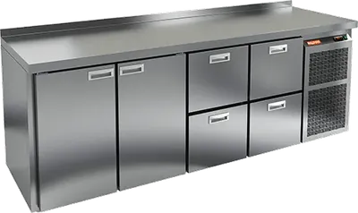 Столы холодильные СТОЛ С МОРОЗИЛЬНЫМ ШКАФОМ HICOLD GN 1122 BR2 BT (R290)