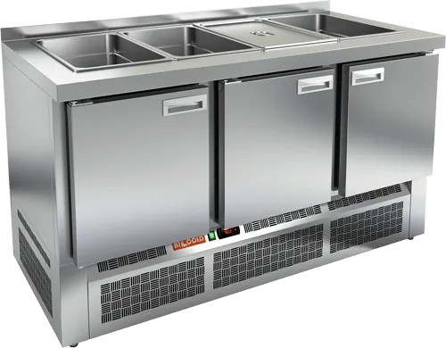 Столы для пиццы и салатов СТОЛ ДЛЯ САЛАТОВ HICOLD SLE3-111GN БЕЗ КРЫШКИ (R290)