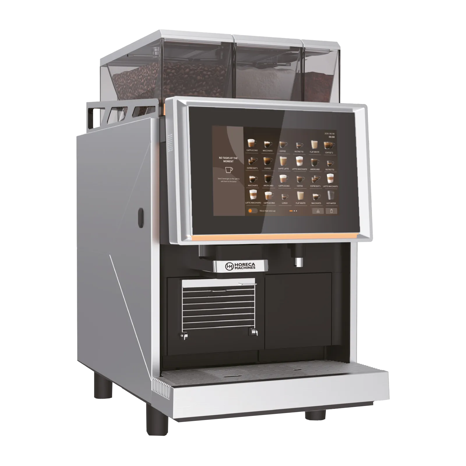 Кофемашина суперавтоматическая HORECA MACHINES Y580, 1G, 2P, Silver
