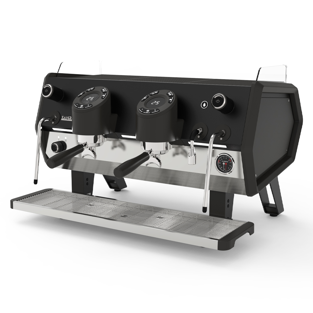 Кофемашина Sanremo D8 2 высокие гр, Подсветка групп+Cold Touch, черная
