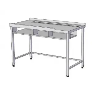 Столы производственные Стол производственный для раскатки теста RoboLabs SRs2D-140/7P-H9-02