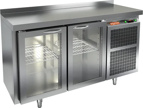 Стол с холодильным шкафом со стекл. двер. Hicold BNG 11 HT (R290)