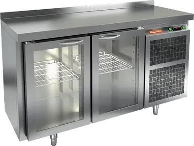 Столы холодильные СТОЛ С ХОЛОДИЛЬНЫМ ШКАФОМ СО СТЕКЛ. ДВЕР. HICOLD BNG 11 HT (R290)