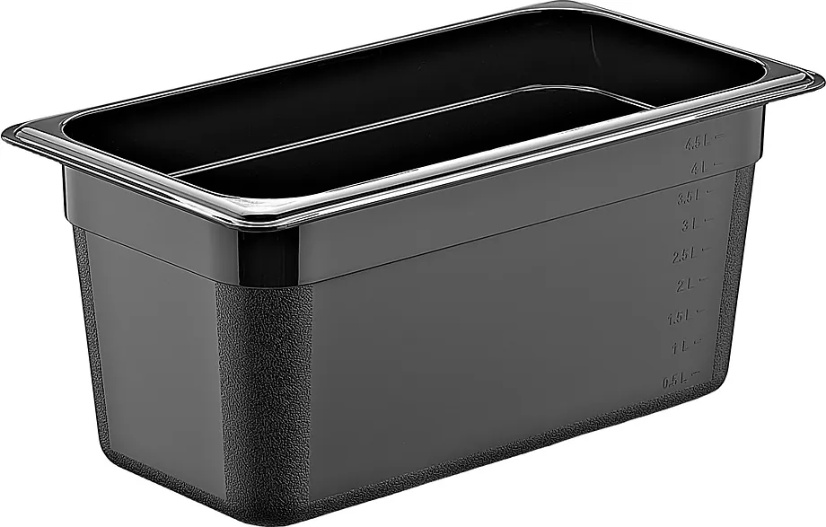 Гастроемкость 1/3 h=150 мм. 325*176 мм. 5 л. п/п черная GP Gastroplast