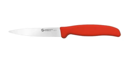 Инвентарь и инструмент Нож Sanelli Ambrogio серии Supra Colore, ST82011R, для овощей 110 мм, красный