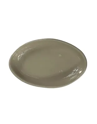 Тарелки, блюда, салатники, миски Блюдо Bonna CRA24OV, 73332, овальное 240х160 мм оливковый форма Крас волнистый край