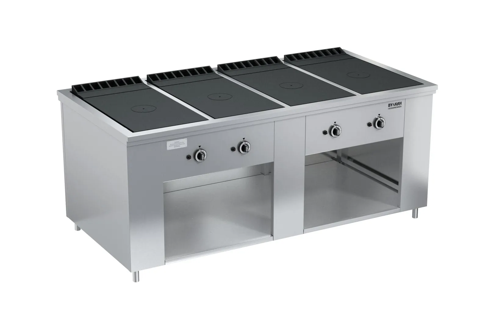 Плиты профессиональные ПЛИТА ГАЗОВАЯ РЕСТОРАННАЯ ВУЛКАН-HEIDEBRENNER ПРГ-IIА-4С MAXI АРТ.8243