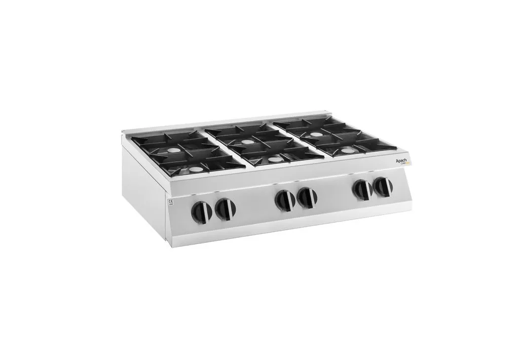 Плита газовая 6 конфорочн. 900 серии APACH CHEF LINE SLRRG129