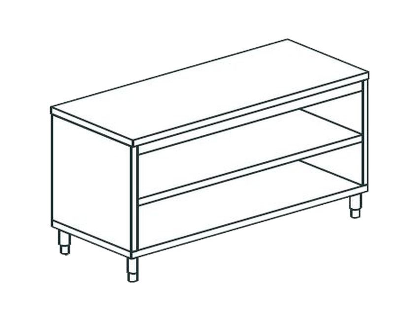 СТОЛ ПРОИЗВОДСТВЕННЫЙ ЗАКРЫТЫЙ С 3-Х СТОРОН APACH CHEF LINE LWC619SH2