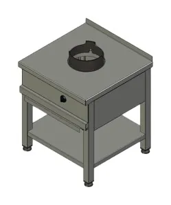Плиты профессиональные ПЛИТА ГАЗОВАЯ ВУЛКАН-HEIDEBRENNER KSW 01  WOK АРТ.8589
