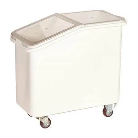 Контейнер для сыпучих продуктов 102 л. 420*750*710 мм. (-50°C /+80°C) п/э на колесах, белый