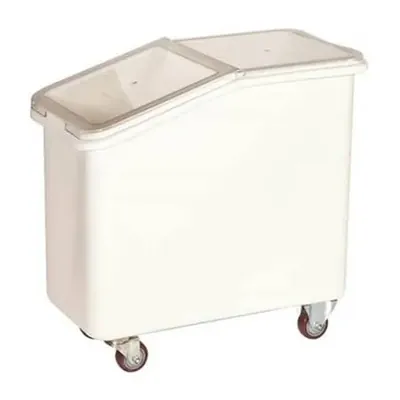 Контейнеры и банки для продуктов Контейнер для сыпучих продуктов 102 л. 420*750*710 мм. (-50°C /+80°C) п/э на колесах, белый