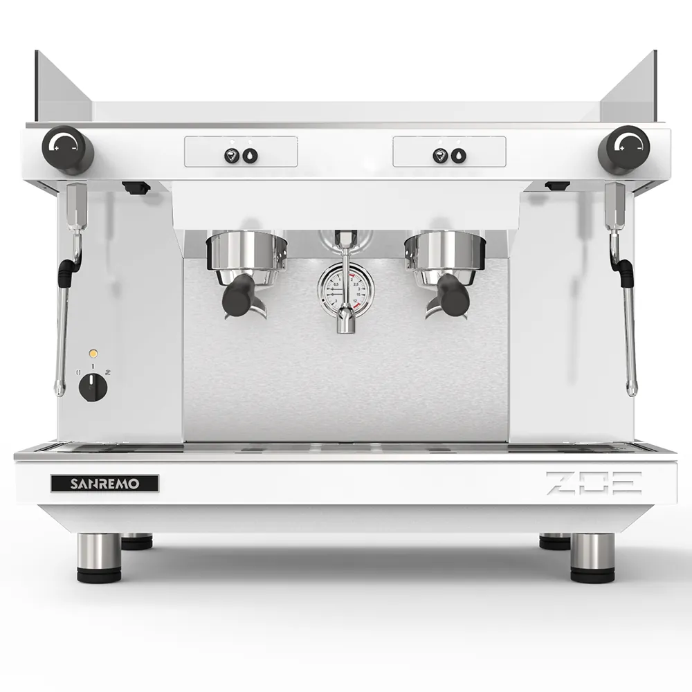 Кофемашины Кофемашина Sanremo Zoe SAP (полуавтомат) 2 высокие гр. белая