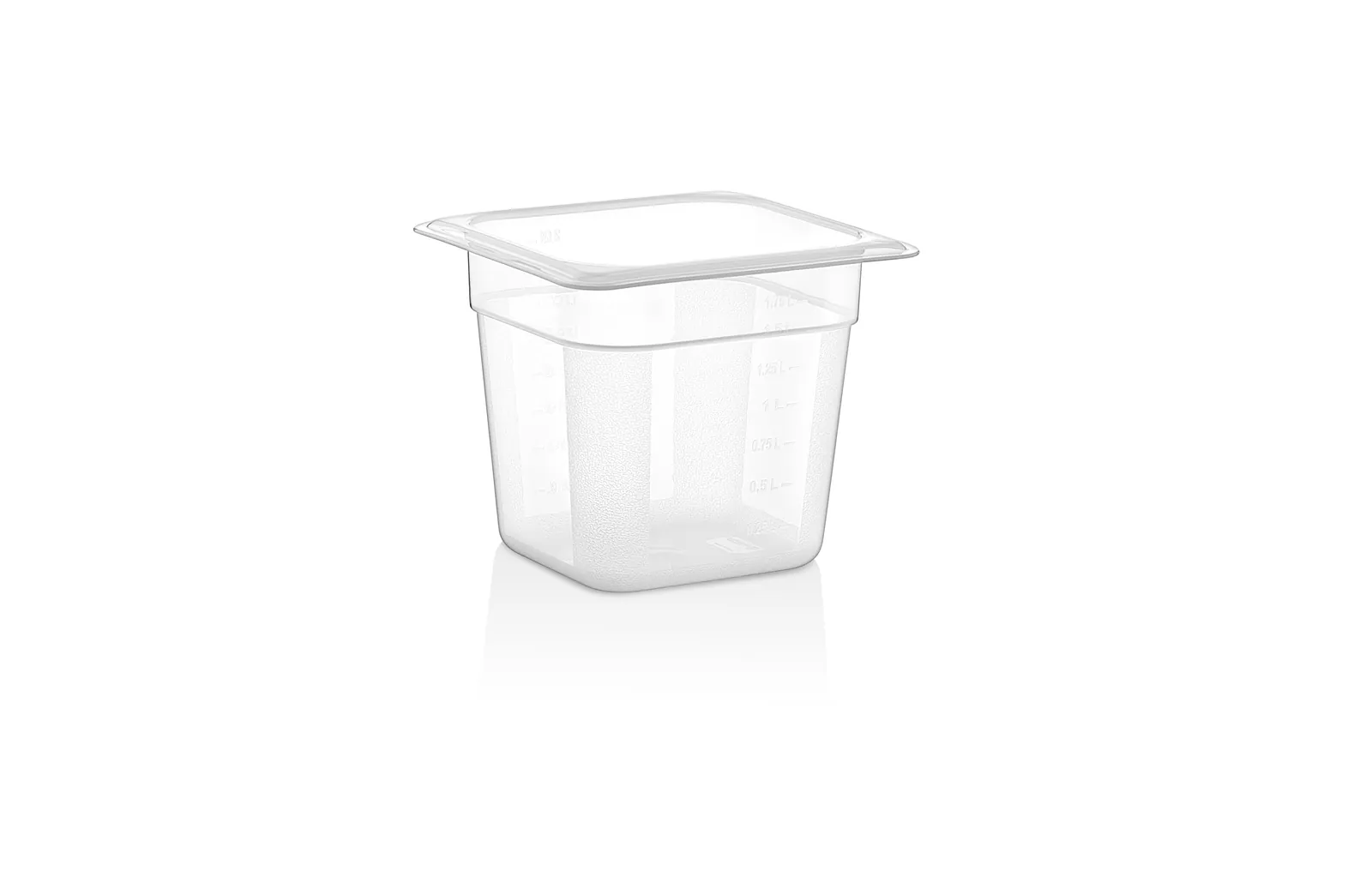 Гастроемкость 1/6 h=150 мм. 176*162 мм. 2 л. п/п прозрачная GP Gastroplast