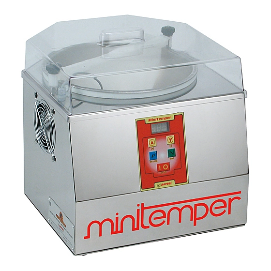 PAVONI ITALIA S.P.A. Машина для темперирования шоколада MINITEMPER