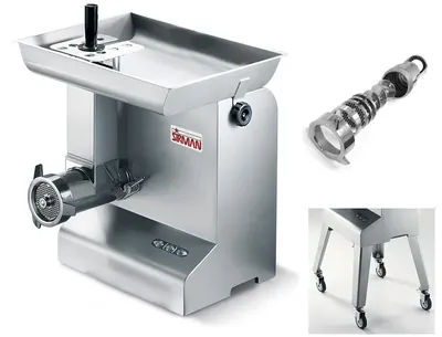 Мясорубки МЯСОРУБКА SIRMAN TC-32 BUFFALO 4HP (ПОЛН. УНГЕР) 3Ф. НА НОЖКАХ С КОЛЕСАМИ