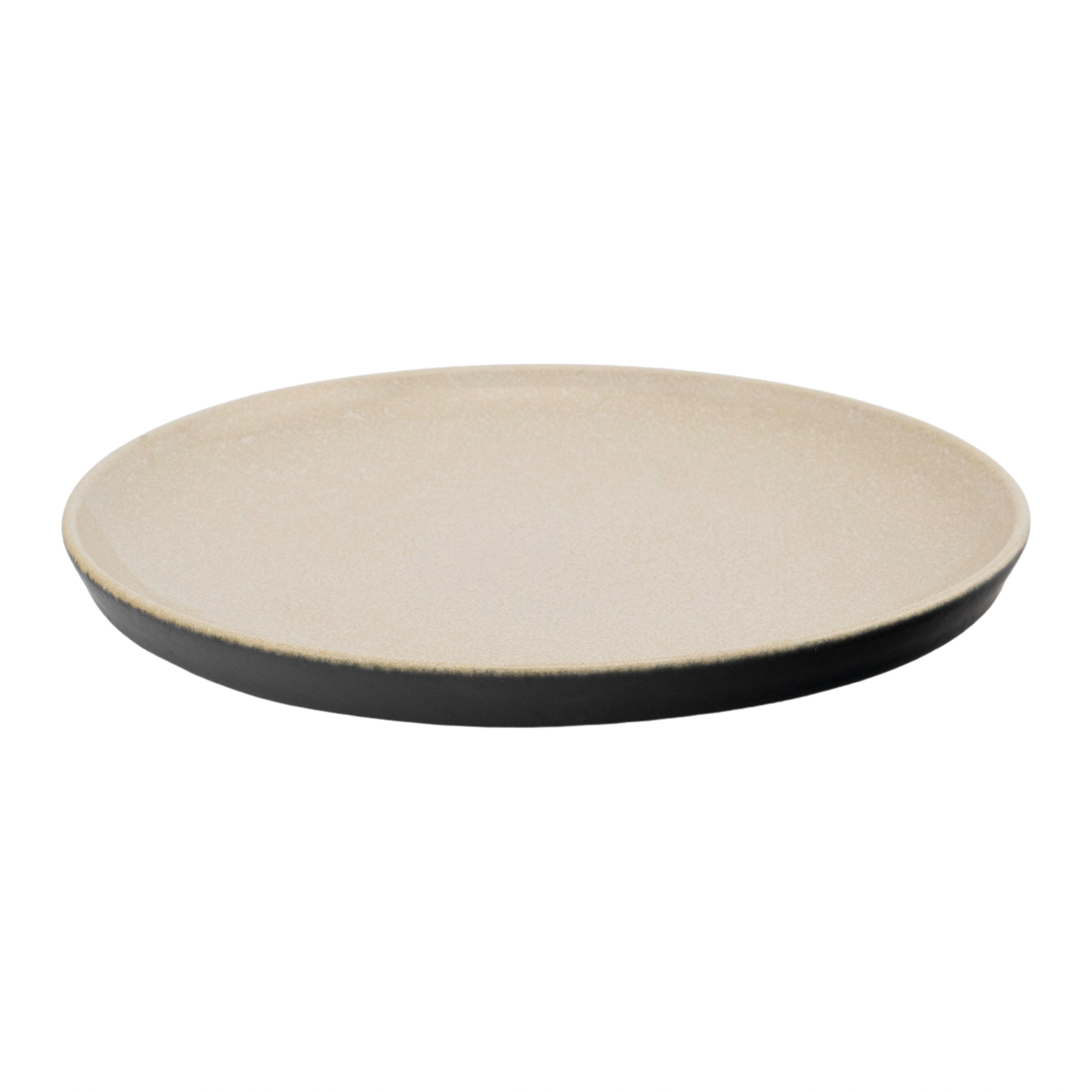 Kutahya Crouton CRT20DU855A11 Тарелка плоская (d20см, h2,55см) CREAM/BLACK