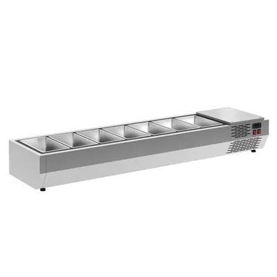 Столы для пиццы и салатов Витрина для ингредиентов Полюс A40 SM 1,6 (7 GN1/3)