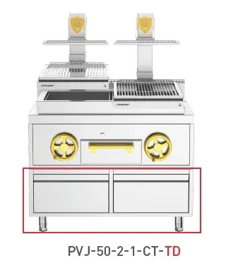 Грили на углях и дровах ГРИЛЬ ОТКРЫТЫЙ JOSPER BASQUE PVJ-50-2-1-CT-TD