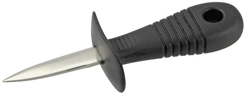 Нож Fackelmann 62579, 50/140 мм, с ограничителем, ручка черная, для устриц