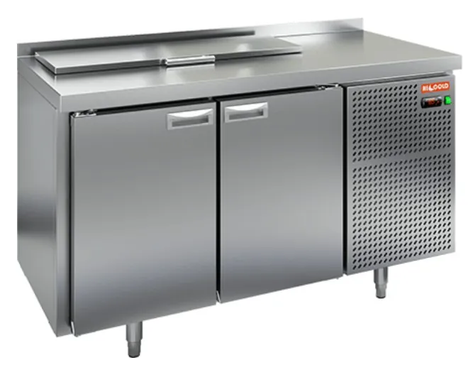 SL2-11GN (1/6) стол для салатов  охл.(+2+10), 2 двери, 1390х700х850мм, Hicold RUS