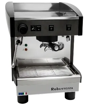 Кофемашины КОФЕМАШИНА ПОЛУАВТОМАТ ROBUSTEZZA ST1M/ ЧЕРНАЯ+ВЫСОКАЯ ГРУППА 1Ф