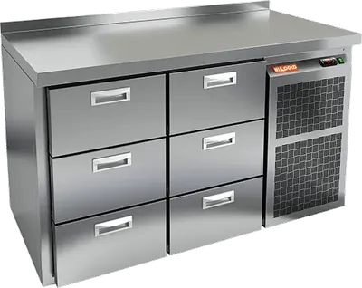 Столы холодильные СТОЛ С ХОЛОДИЛЬНЫМ ШКАФОМ HICOLD SN 33 BR2 TN (R290)