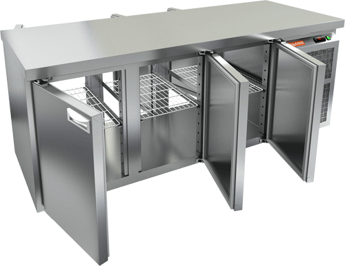 СТОЛ С ХОЛОДИЛЬНЫМ ШКАФОМ HICOLD SNT 111 HT (R290)