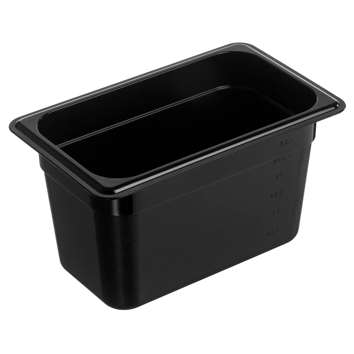 Гастроемкость 1/4 h=150 мм. 265*162 мм. 3,6 л. поликарб. черная GP Gastroplast