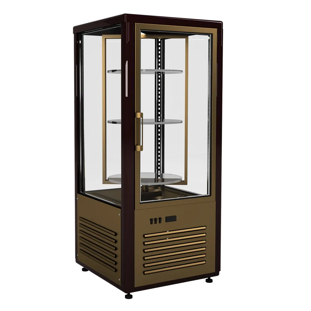 Витрины кондитерские Витрина кондитерская Полюс D4 VM 120-2 (R120Cвр) (1015-0102 (бежево-коричневый))