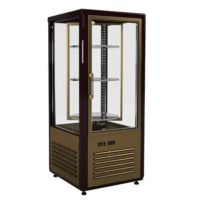 Витрины кондитерские Витрина кондитерская Полюс D4 VM 120-2 (R120Cвр) (1015-0102 (бежево-коричневый))