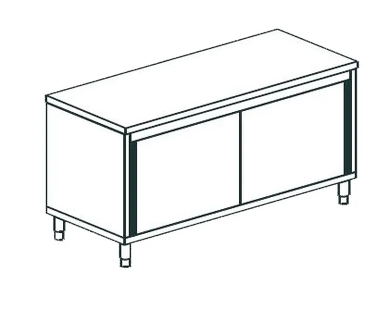 Стол производственный закрытый APACH CHEF LINE LWC620SH2SD