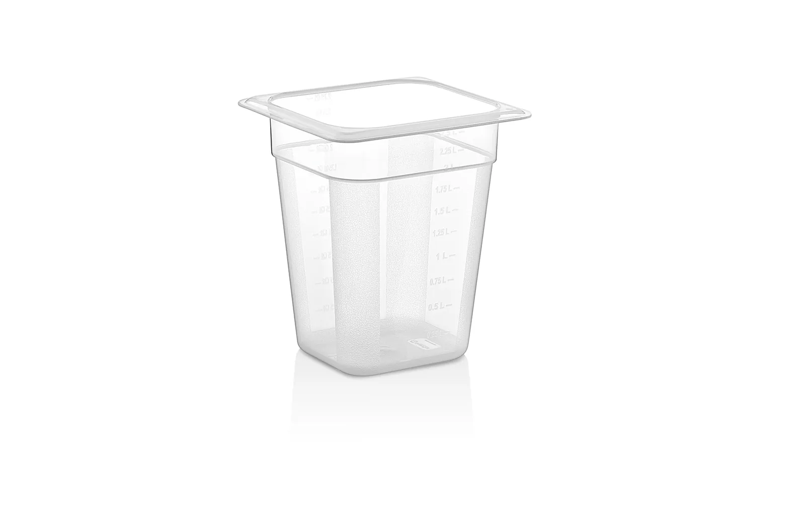 Гастроемкость 1/6 h=200 мм. 176*162 мм. 2,5 л. п/п прозрачная GP Gastroplast