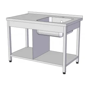 Ванна моечная RoboLabs ВМЦП1-120/7Л-B85-Д