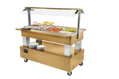 Буфетные станции и салат-бары Салат-бар ROLLER GRILL SB 40 F светлый дуб
