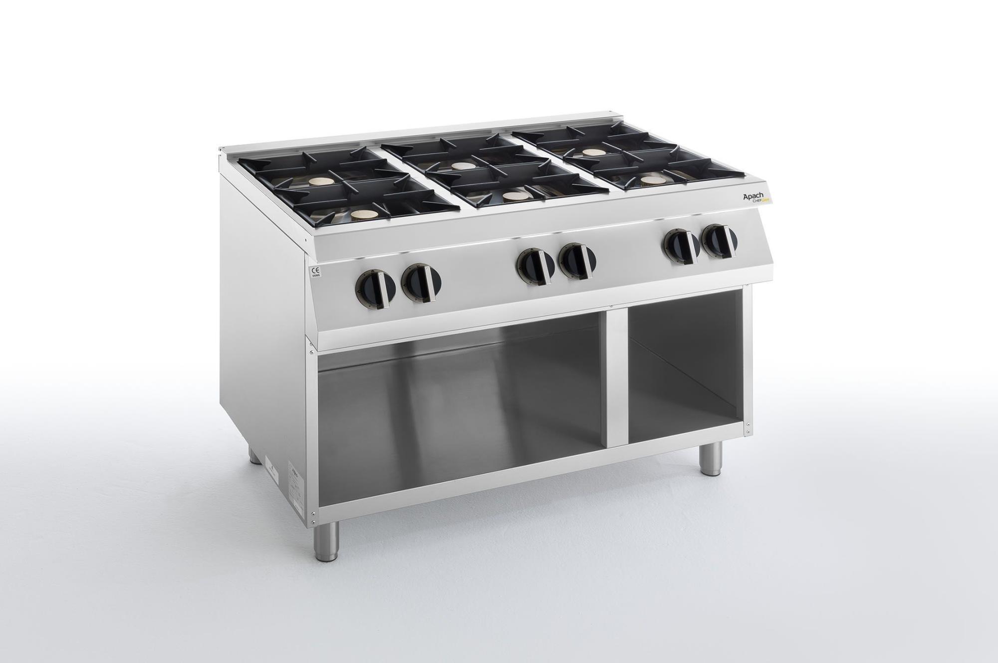 ПЛИТА ГАЗОВАЯ 6 КОНФОРОЧН. 700 СЕРИИ APACH CHEF LINE SLRRG127OS