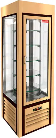 Витрины кондитерские Витрина кондитерская HICOLD VRC 350 R Beige, вертикальная